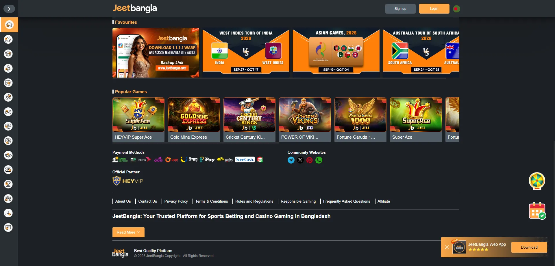 Jeetbangla cricket betting deposit via bKash Nagad and Rocket